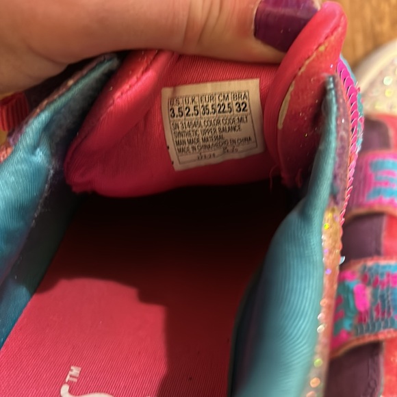 Skechers Flip Kicks Reverse Sequins Twinkle Toes Sneaker 3.5 Youth - Picture 10 of 10